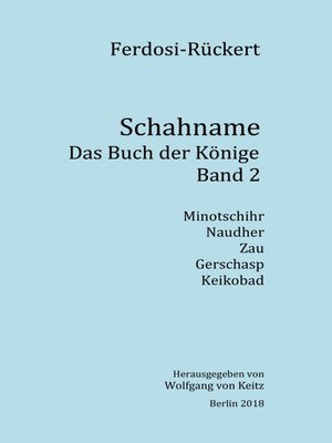 cover image of Schahname--Das Buch der Könige, Band 2